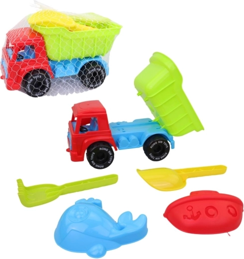 Ensemble de plage en plastique avec camion-benne, 5 pièces