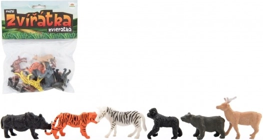 Mini Safari ZOO Ensemble d'Animaux en Plastique
