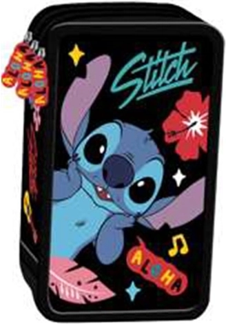 Trousse Disney Stitch Black Aloha avec équipement