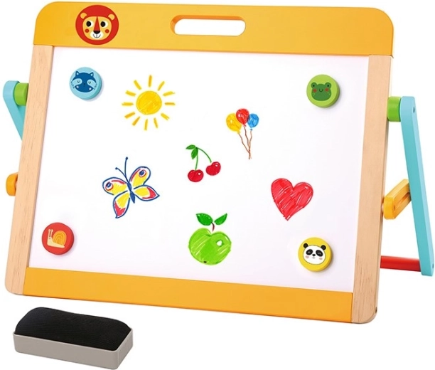 Tableau double face en bois BABU pour enfants