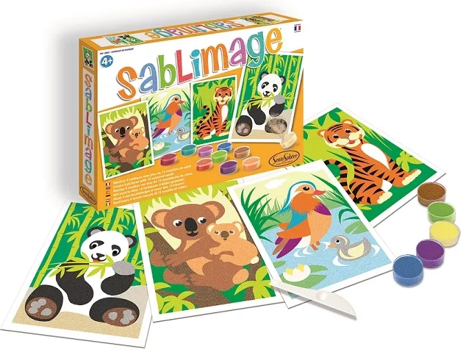 Sentosphere Sablimage mini images en sable animaux menacés