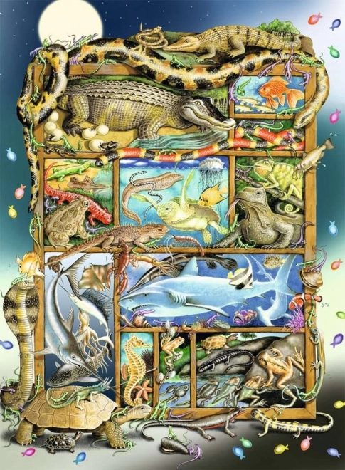 Ravensburger puzzle poissons et reptiles xxl 200 pièces