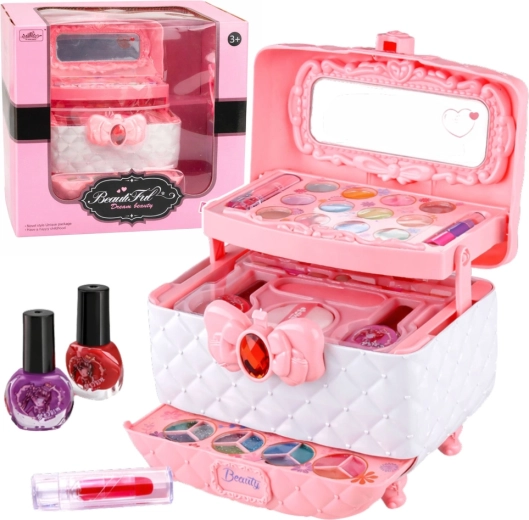 Mallette de beauté pour enfants avec kit de maquillage et d’ongles