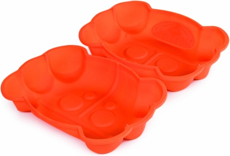 Bac à sable crabe orange avec couvercle