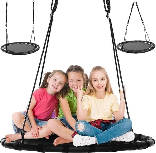 Balançoire Nid de Cigogne 100 cm Noir