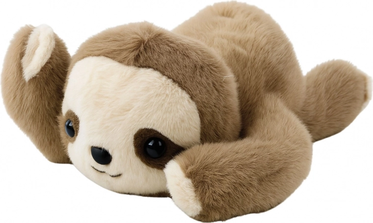 Peluche paresseux 30 cm – beige