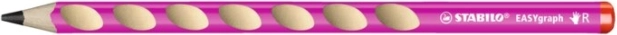Crayon ergonomique Stabilo Easygraph pour droitiers rose