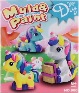 Kit créatif pour fabriquer une licorne en plâtre