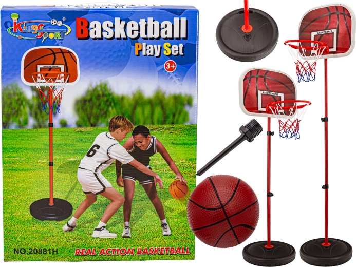 Set de basket-ball pour enfants avec support, panier et ballon