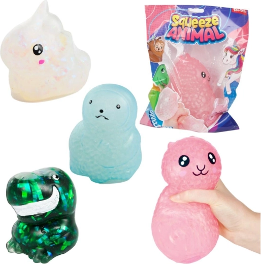 Petit animal en silicone anti-stress à presser – 4 modèles