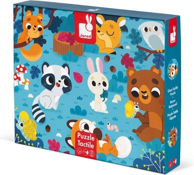 Puzzle tactiles JANOD Animaux de la forêt 20 pièces