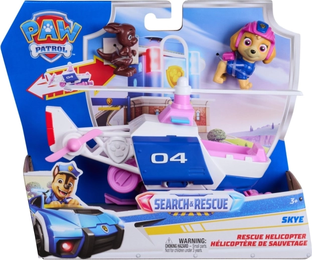 Pat’ Patrouille hélicoptère de secours de Skye avec figurines