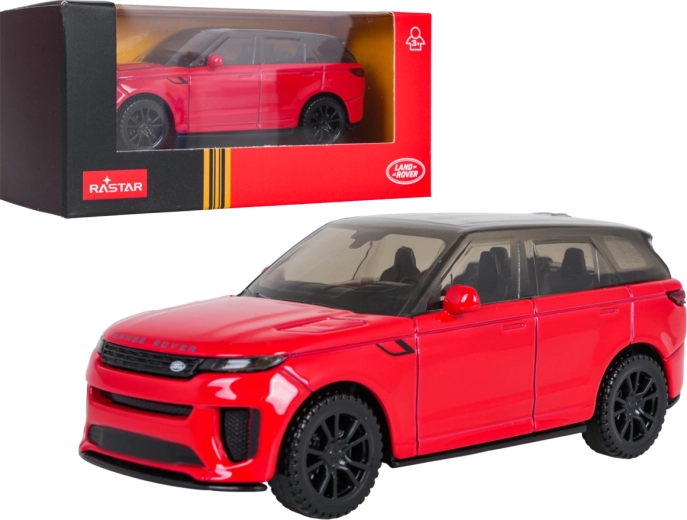 Modèle métallique Range Rover Sport SV RASTAR à l’échelle 1:43, rouge
