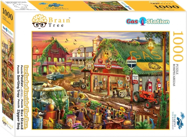 Puzzle brain tree station-service 1000 pièces