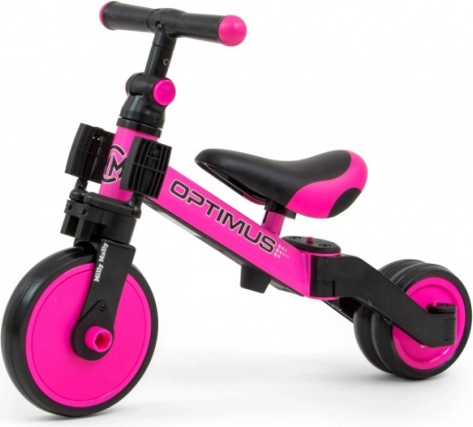 Draisienne et tricycle enfant 3‑en‑1 Optimus Pink