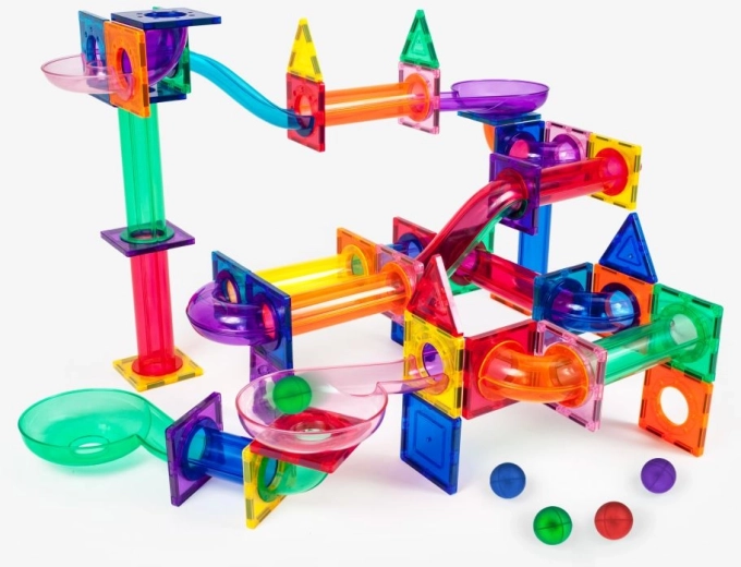 Jeu de construction magnétique Picasso, circuit de billes, 100 pièces