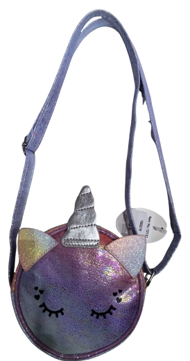 Sac à main enfant rond rose Licorne endormie