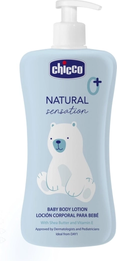 Chicco lait corporel au beurre de karité et à la vitamine E Natural Sensation 500 ml