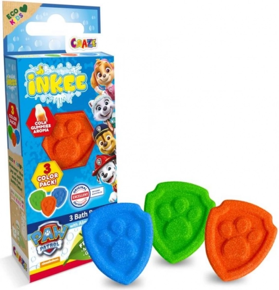 Inkee mini coffret de bombes de bain effervescentes Paw Patrol