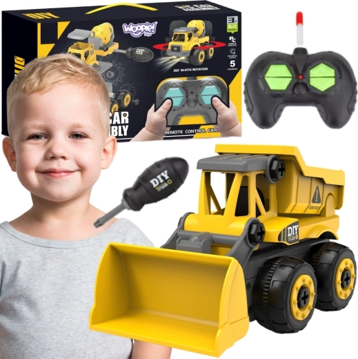 Bulldozer de chantier DIY télécommandé Woopie