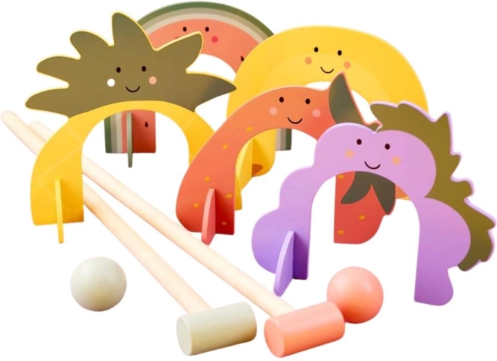 Jeu de croquet en bois pour enfants Jabadabado