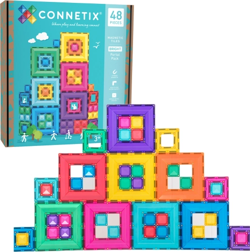 Connetix Bright Portal Pack construction magnétique 48 pièces