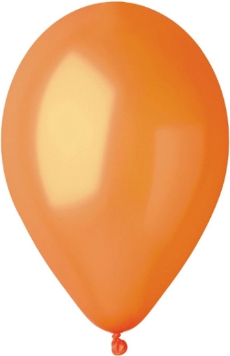 Ballons métalliques 20 cm – orange