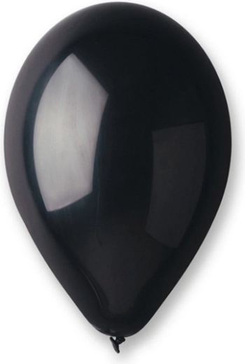 Ballons en latex métallisés 10" noirs