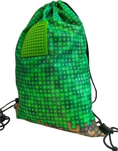Sac à dos vert Pixie Crew Mine&Craft avec pixels
