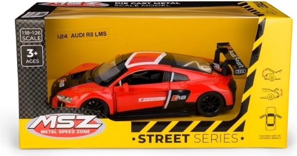 Modèle de collection Audi R8 LMS à l’échelle 1:24, rouge