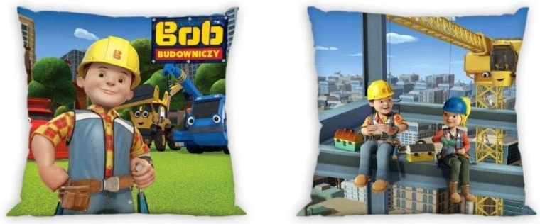 Bob der Baumeister taie d’oreiller réversible 40 × 40 cm - 1 pièce