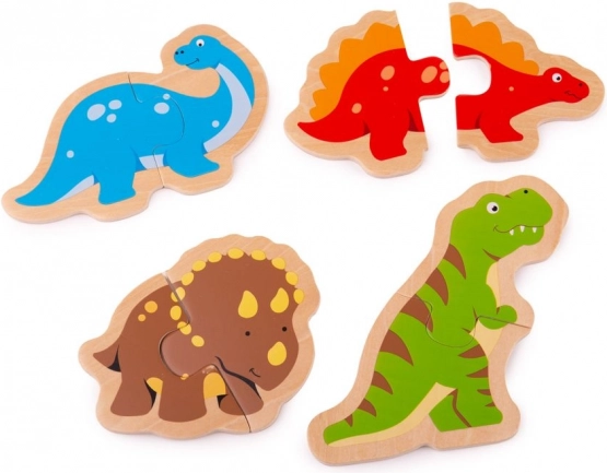 Puzzle en bois dinosaures pour enfants
