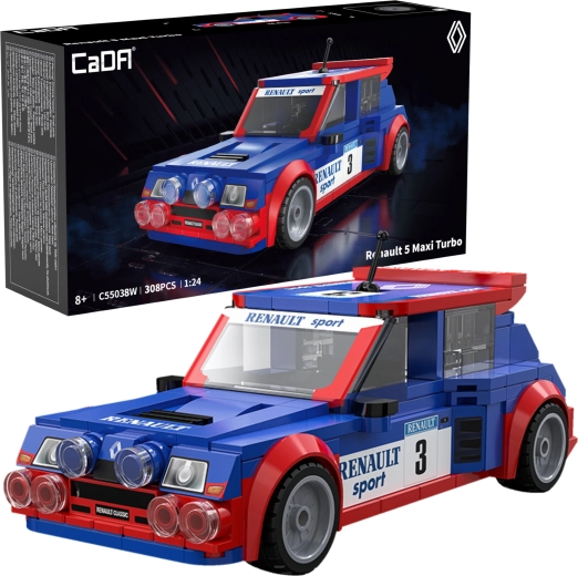 Jeu de construction CaDA voiture de course RENAULT 5 Maxi Turbo, 308 pièces