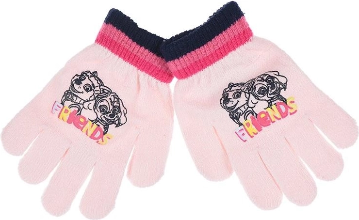 Gants Pat’ Patrouille roses - 1 pièce