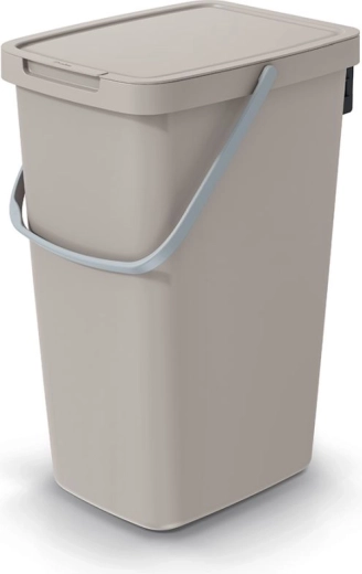 Poubelle 20 l marron clair SYSTEMA Q COLLECT