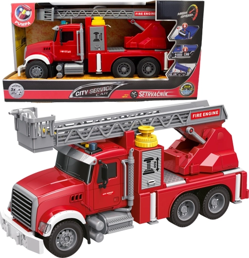 Camion de pompiers avec échelle et pompe à l’échelle 1:14