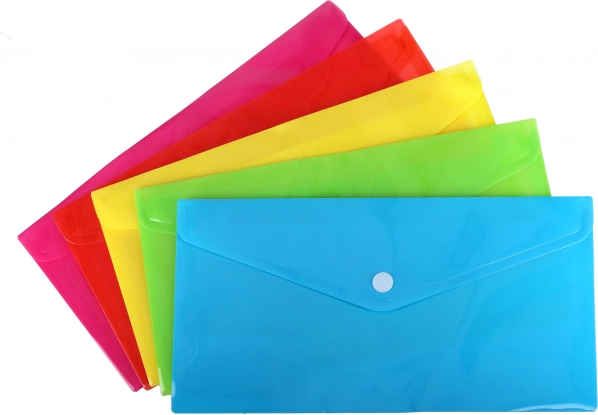 Pochette pour documents à bouton-pression 25 x 13 cm