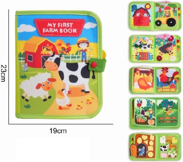 Livre en tissu pour tout-petits Ferme