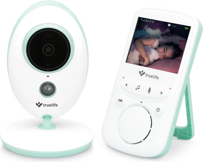 Babyphone vidéo TRUELIFE NannyCam V24 Pro avec écran LCD 2,4" et vision nocturne