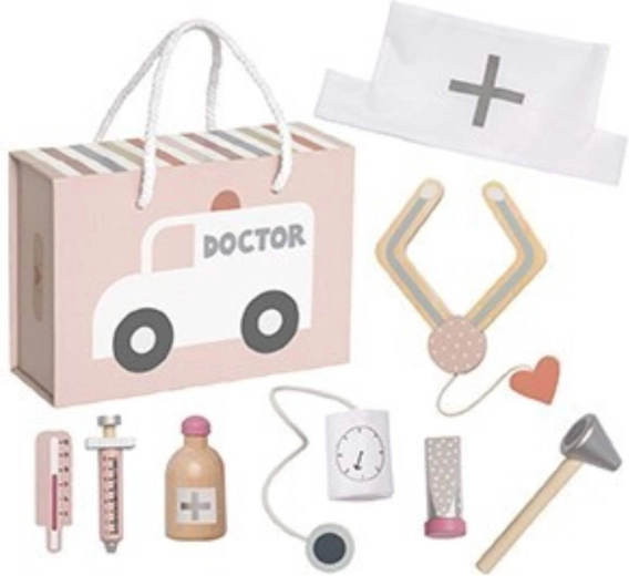 JaBaDaBaDo valisette de médecin pour enfants rose