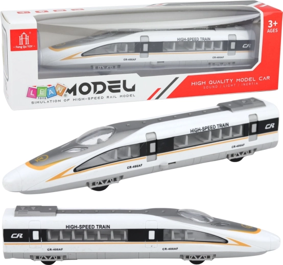 Train à grande vitesse avec lumières, sons et portes ouvrantes