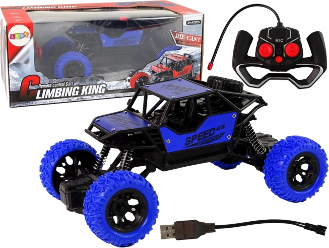 Voiture tout-terrain RC 1:18 – bleu