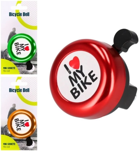Sonnette de vélo en métal en 3 couleurs - 1 pièce