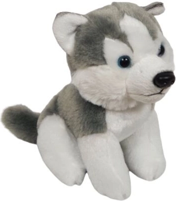 Ziki chien husky en peluche 14 cm