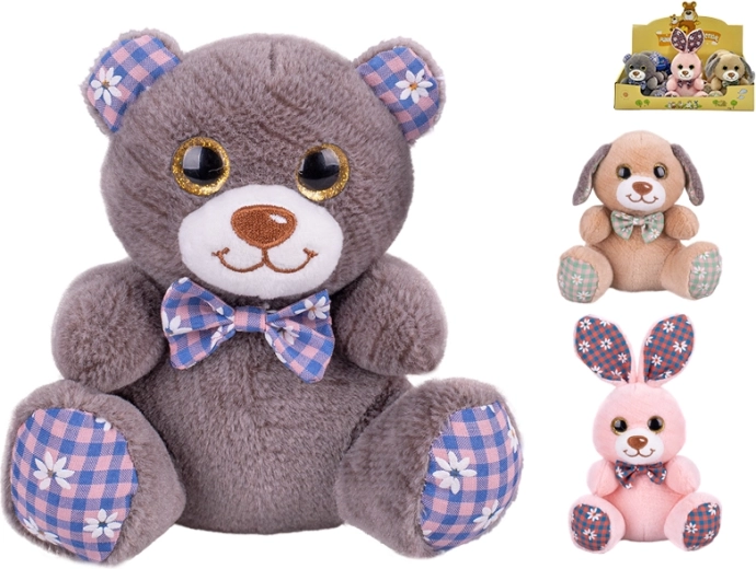 Peluche 15 cm avec ruban – pour bébés