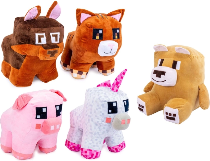 Figurine en peluche Pixel design mix 32 cm - 1 pièce