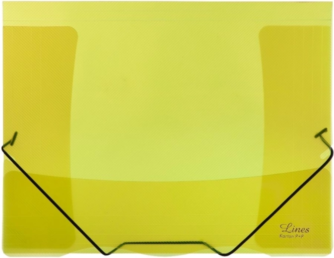 Chemise transparente avec élastique Lines jaune