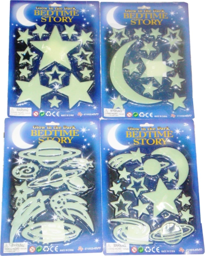 Autocollants lumineux ciel nocturne – 4 types