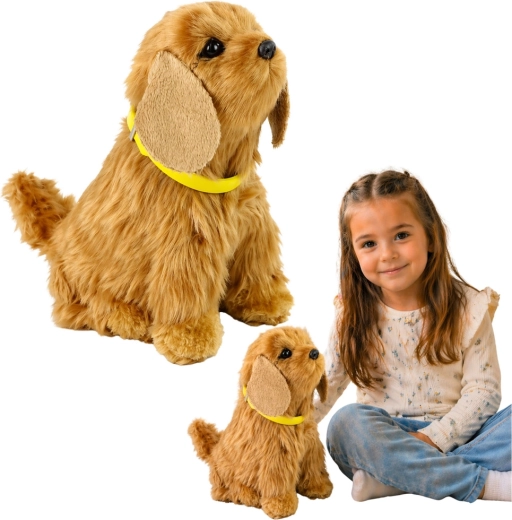 Chien en peluche interactif cocker qui aboie et remue la queue
