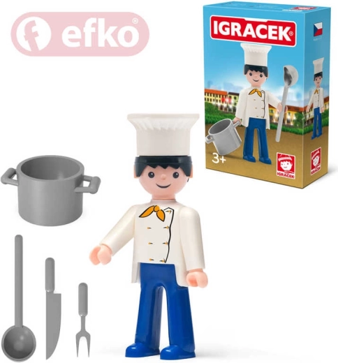EFKO Igráček cuisinier avec accessoires en boîte